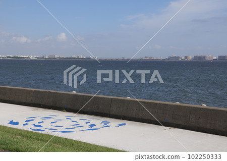 東京都江東區若洲海濱公園海怪踪蹟的風景 102250333