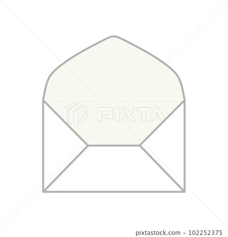 white open envelope (empty) 102252375