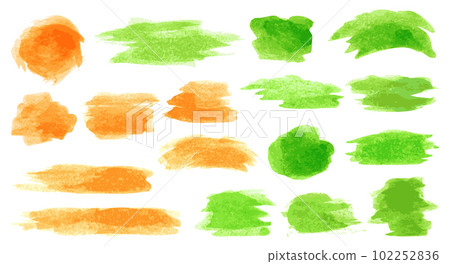 Vector watercolor paint. Abstract isolated colorful stain. Grunge element for paper design. Ink paint brush stain or spot on white background Vector watercolor paint. Abstract isolated colorful stain. Grunge element for paper design. Ink paint brush stain or spot on white background 102252836