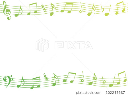 音符 5 行符號 <背景/壁紙/複製空間> 音符 5 行符號 <背景/壁紙/複製空間> 102253687