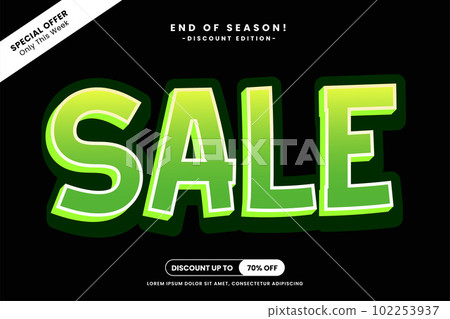 Vector Flash Sale big promo text effect 102253937