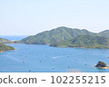 A fishing raft seen from the observatory of Naruto Park Skyline 102255215