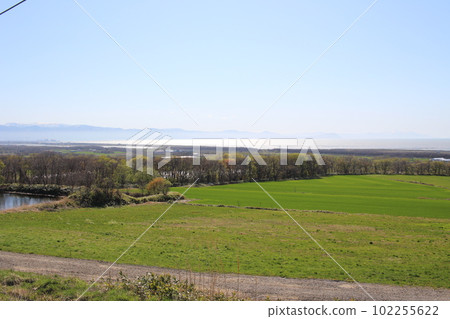 從熱田區石狩靈園前眺望日本海 從熱田區石狩靈園前眺望日本海 102255622
