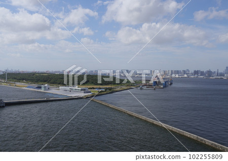 Scenery of Sea Forest Park seen from Tokyo Gate Bridge Scenery of Sea Forest Park seen from Tokyo Gate Bridge 102255809