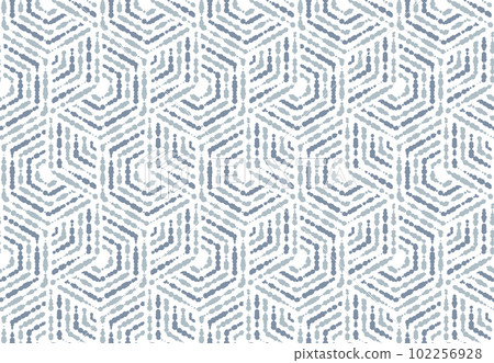 Abstract geometric pattern with stripes, lines. Seamless vector background. Blue and gray ornament. Simple lattice graphic design 102256928
