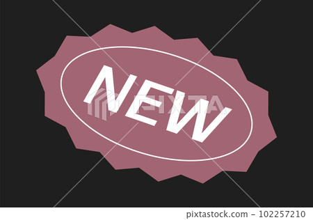 New retro stickers. Shop product tags. Vector trendy mocern labels 102257210
