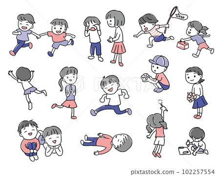 Set 2 of various children 102257554