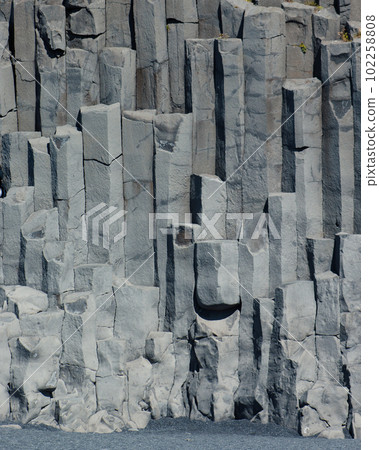 Reynisfjara Black Sand Beach Basalt columns in Iceland. High quality photo Reynisfjara Black Sand Beach Basalt columns in Iceland. High quality photo 102258808
