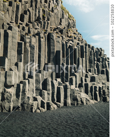 Reynisfjara Black Sand Beach Basalt columns in Iceland. High quality photo Reynisfjara Black Sand Beach Basalt columns in Iceland. High quality photo 102258810