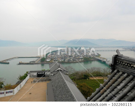 Higashi Karatsu seen from Karatsu Castle (Karatsu City, Saga Prefecture) 102260115