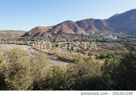 Settlement at Ourika valley near Marrakesh city in Morocco 102261284
