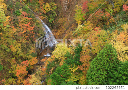 Fukushima_Tsubakuro Valley seen from Bandaiazuma Skyline Fudosawa Bridge 102262651