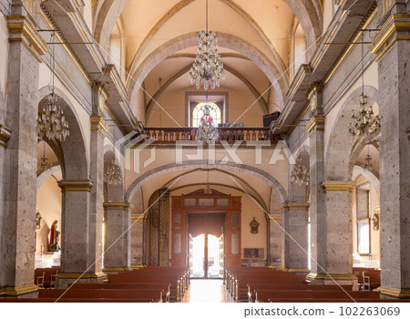 Interior view of the Iglesia del Sagrado Corazon church Interior view of the Iglesia del Sagrado Corazon church 102263069