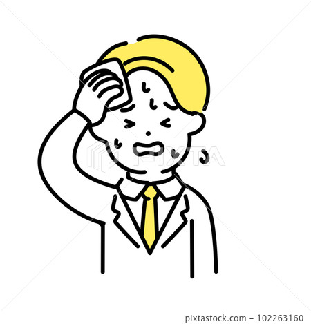 插畫系列可愛的人_男上班族_火爆 插畫系列可愛的人_男上班族_火爆 102263160