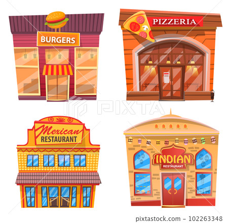 Burger and Pizzeria, Indian and Mexican Food Set Burger and Pizzeria, Indian and Mexican Food Set 102263348