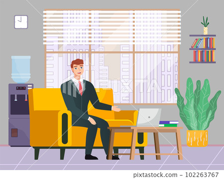 Business employees on their workspace. Co-worker. Businessman or a clerk 102263767