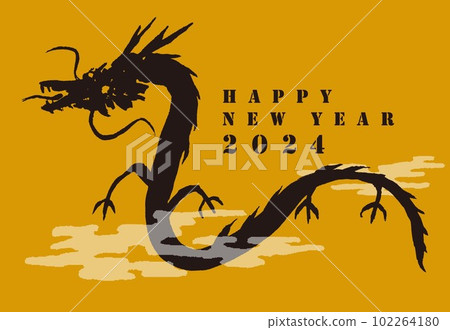 2024 New Year's card Year of the Dragon 102264180