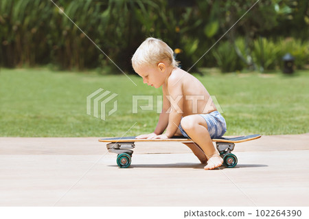 Funny skateboard riding 102264390
