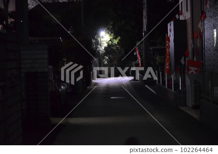 夜晚的街道和街道 夜晚的街道和街道 102264464