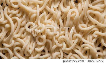 Delicious Udon Noodles Photorealistic Horizontal Background. Asian Cousine Traditional Meal. Ai Generated Hyperrealistic Background with Delicious Instant Udon Noodles. 102265277