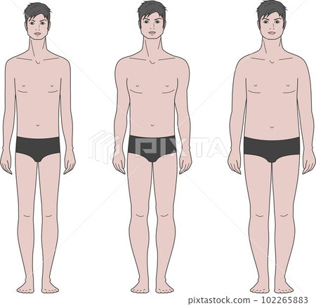The figure of a man. Various types 102265883