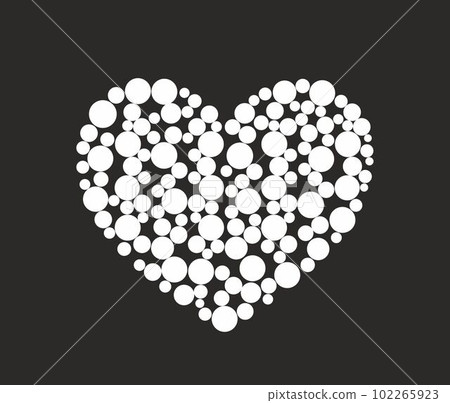 Abstract heart template. Vector illustration. 102265923