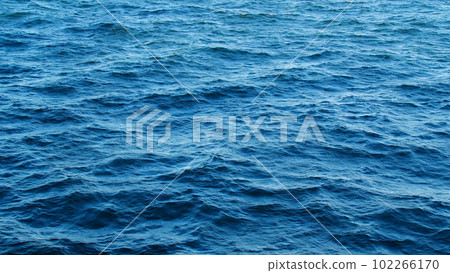 Blue surface of the sea 102266170