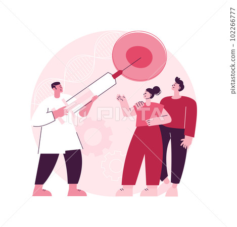 Artificial reproduction abstract concept vector illustration. Reproduction, in vitro fertilization service, artificial insemination, infertility help, reproductive technology abstract metaphor. 102266777