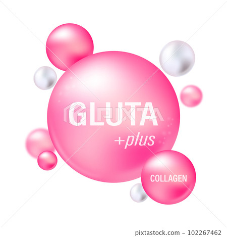 Pink glutathione pack with capsule and the third ingredient can be separated. Substance For Beauty and Cosmetic Pink glutathione pack with capsule and the third ingredient can be separated. Substance For Beauty and Cosmetic 102267462