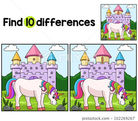 Unicorn Castle Find The Differences 102269267