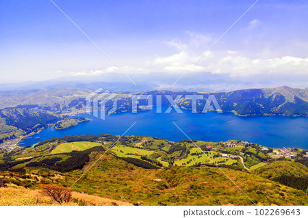 從駒嶽山頂眺望蘆之湖 從駒嶽山頂眺望蘆之湖 102269643