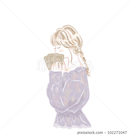 算命的女人/甲骨文/塔羅牌/女人/紫色 算命的女人/甲骨文/塔羅牌/女人/紫色 102271047