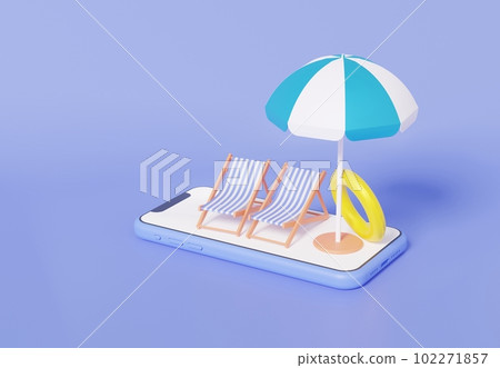 3D旅行概念插圖 102271857