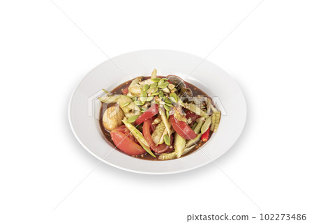 spicy cucumber  salad 102273486