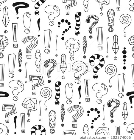 Seamless pattern of the exclamation mark. can be used for background,  wallpaper, wrapping paper, pattern fill, fabric pattern, textile Stock  Vector | Adobe Stock