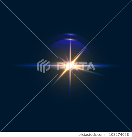 Bright light sparkle flare and flash effect. Sun magic beam, sky white radiance or sunshine isolated shine vector effect. Magic light bright reflex, lens glass realistic flare Bright light sparkle flare and flash effect. Sun magic beam, sky white radiance or sunshine isolated shine vector effect. Magic light bright reflex, lens glass realistic flare 102274028