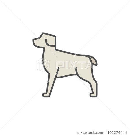 Dog modern colorful vector icon 102274444