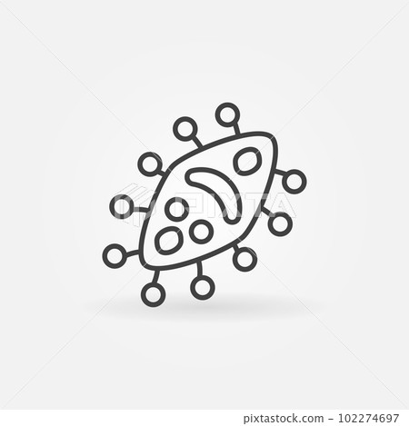 Virus vector microbiology concept icon in outline style Virus vector microbiology concept icon in outline style 102274697