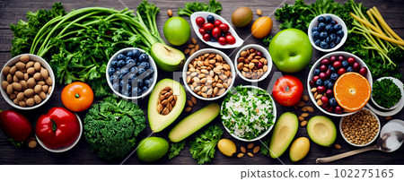 Healthy food clean eating selection 102275165