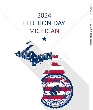 2024 Michigan Vote Card Stock Illustration 102275856 PIXTA   102275856 