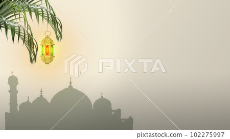 Hanging Arabic lamp with colorful light Hanging Arabic lamp with colorful light 102275997