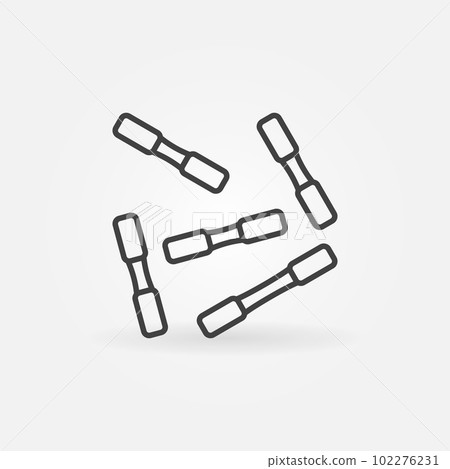 Bacteria vector concept icon in thin line style Bacteria vector concept icon in thin line style 102276231