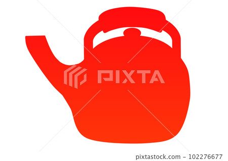 水壺剪影（紅色） 102276677