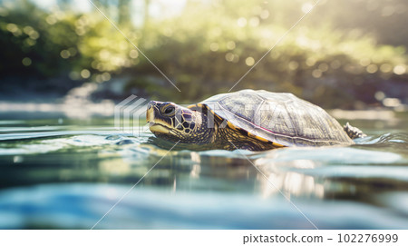 Underwater tortoise 102276999