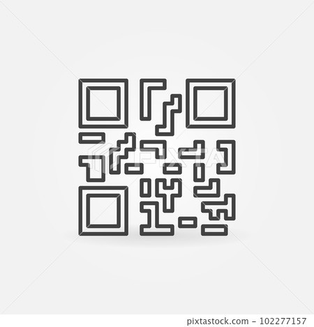 QR code concept vector icon or symbol QR code concept vector icon or symbol 102277157