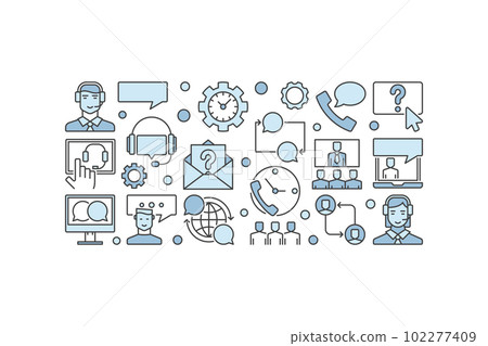 Customer service or technical support banner Customer service or technical support banner 102277409