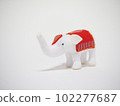 Felt work white elephant 102277687