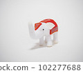 Felt work white elephant 102277688
