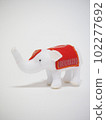 Felt work white elephant 102277692