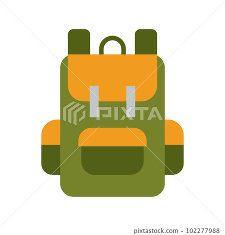 Camping backpack icon. Travel backpack isolated on white background. 102277988